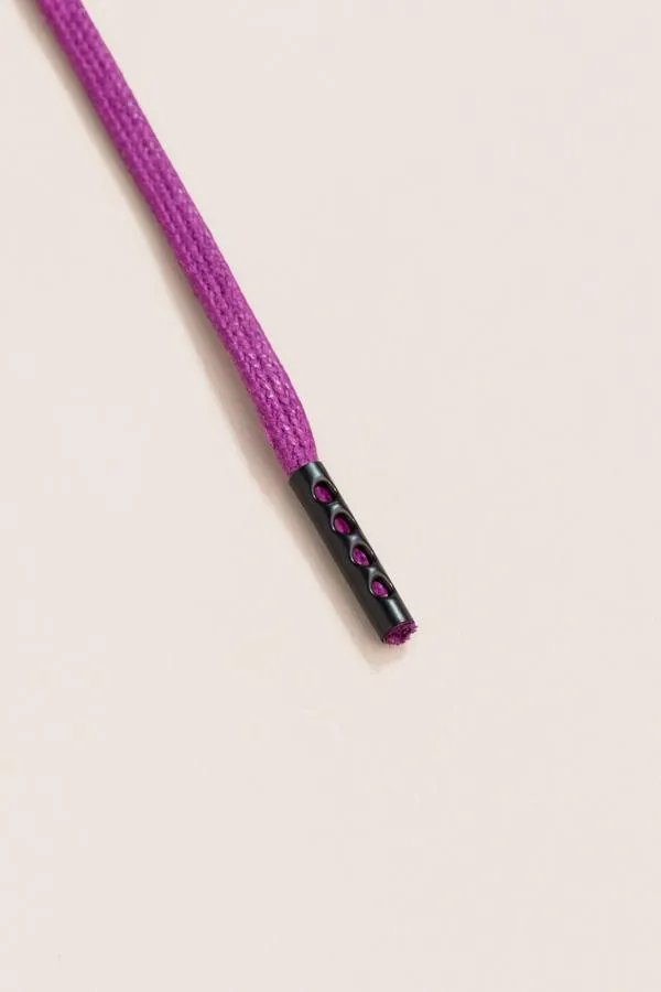 Plum | Flat Waxed Shoelaces