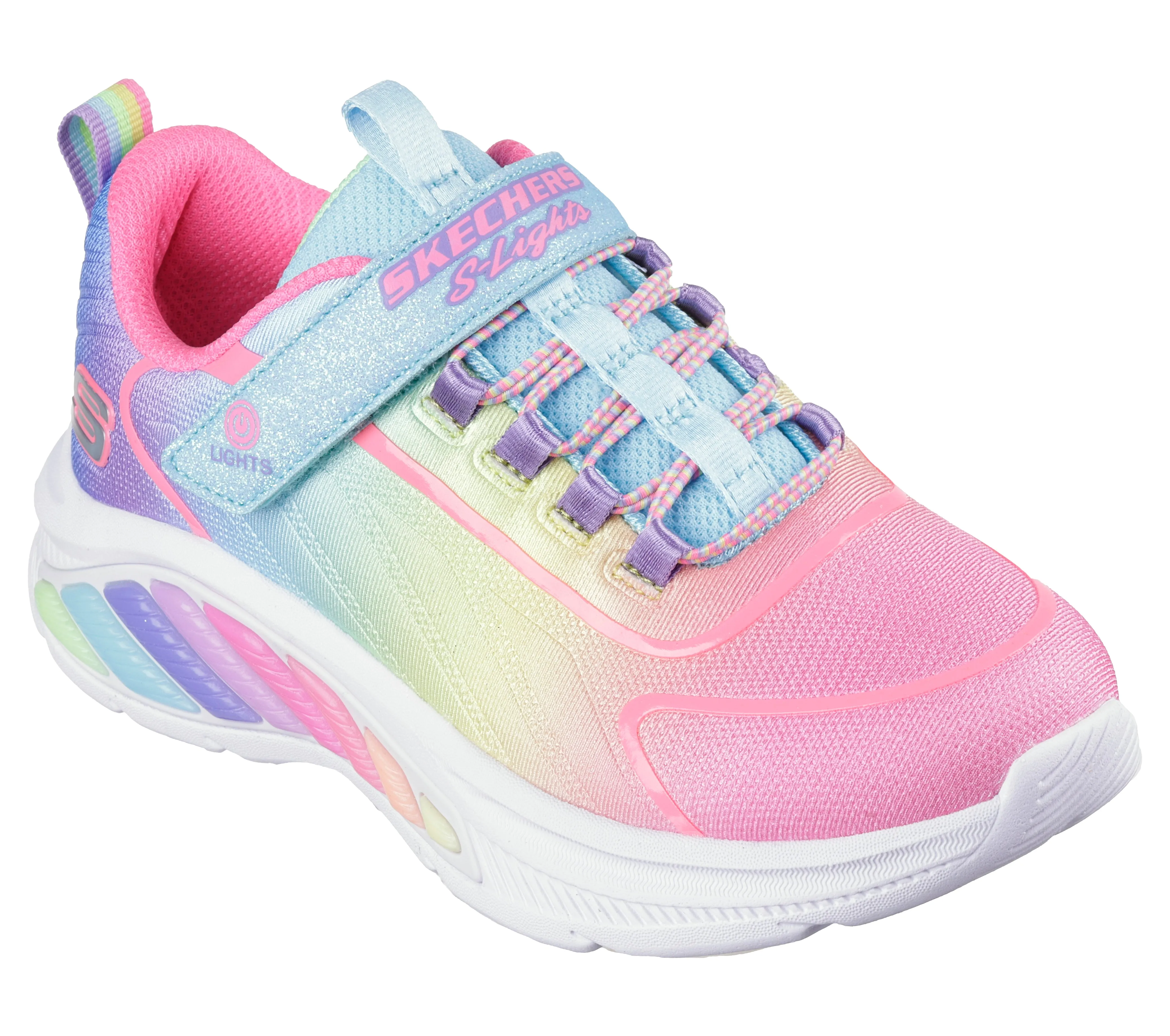 Rainbow Cruisers Girls Light Up Trainers