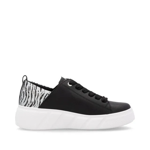 Rieker Womens Evolution Platform Trainers - Black