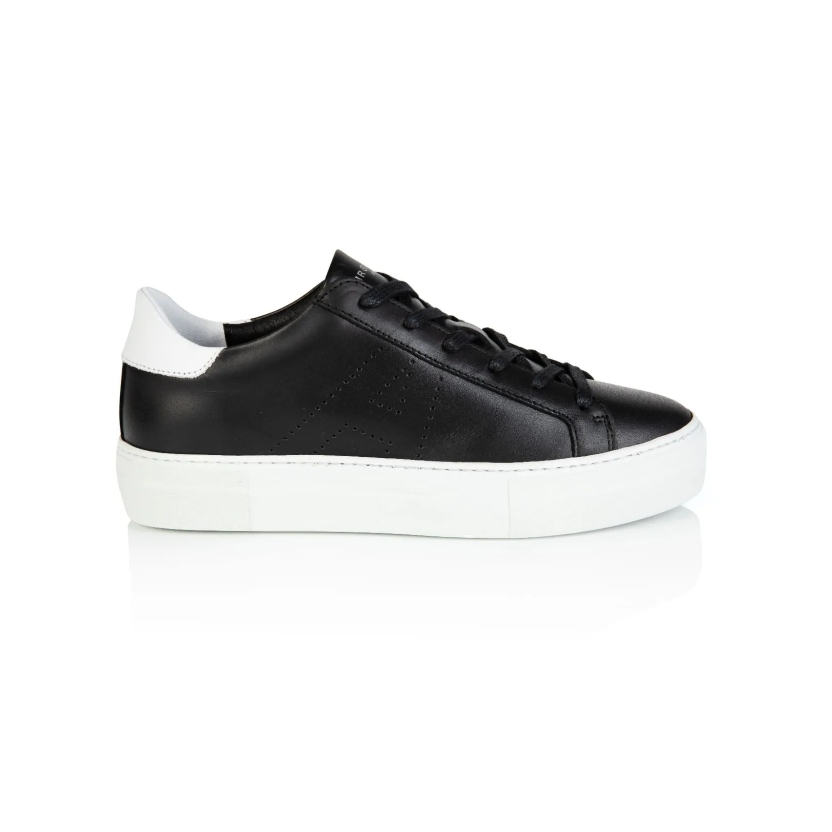 Roxy Signature: Black Leather Trainers