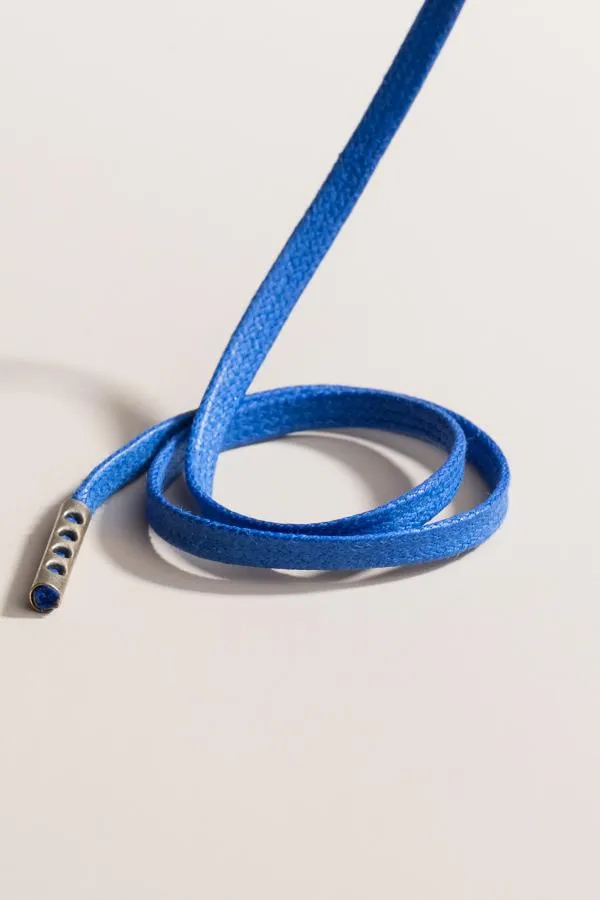 Sapphire Blue | Flat Waxed Shoelaces