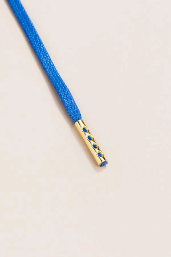 Sapphire Blue | Flat Waxed Shoelaces