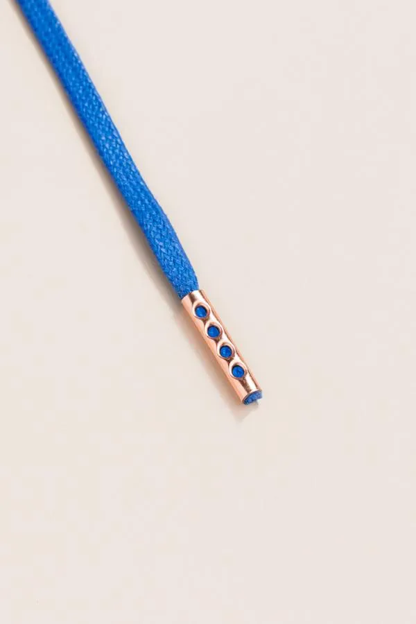 Sapphire Blue | Flat Waxed Shoelaces