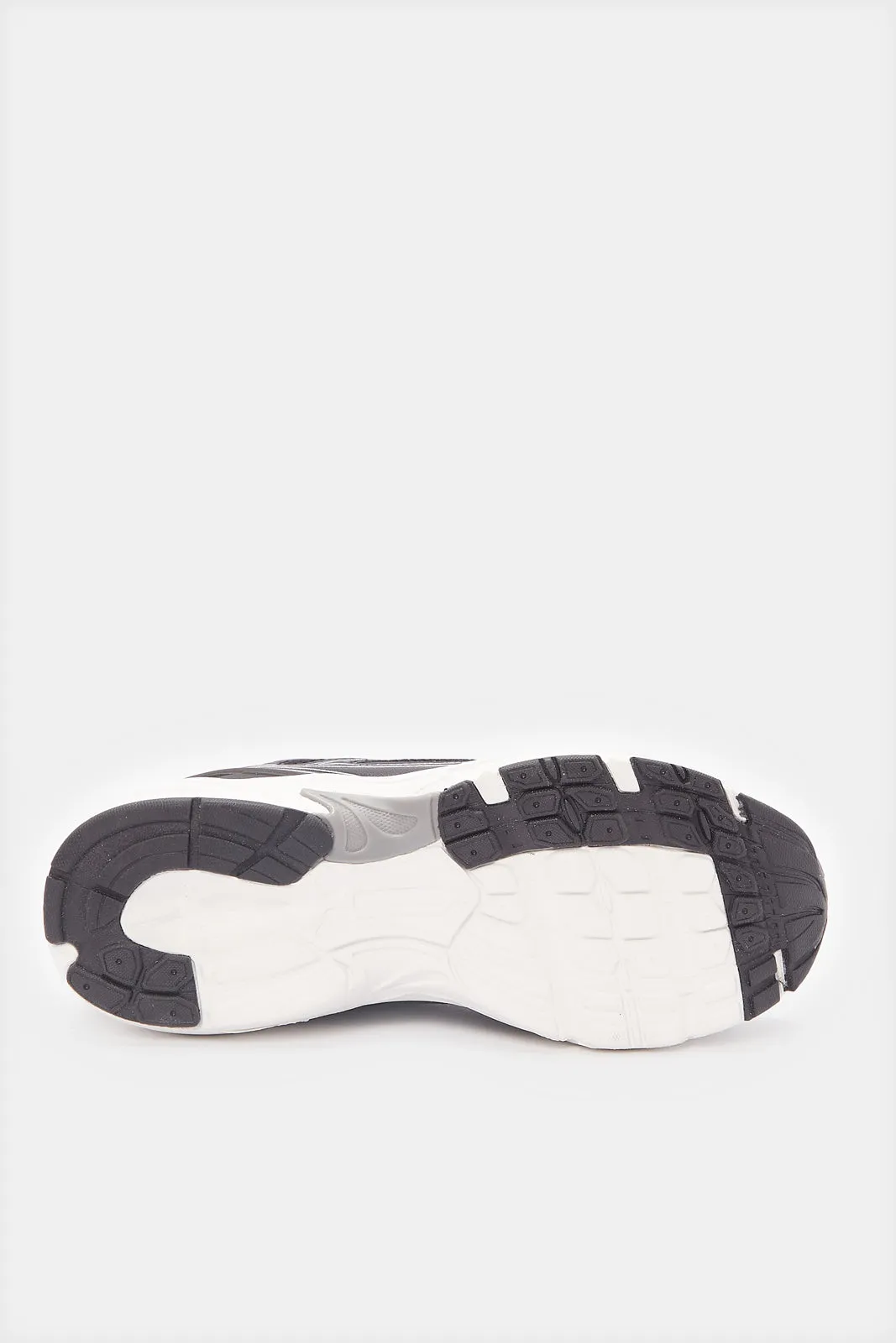 Senior Boys Black Colour Block Sneakers