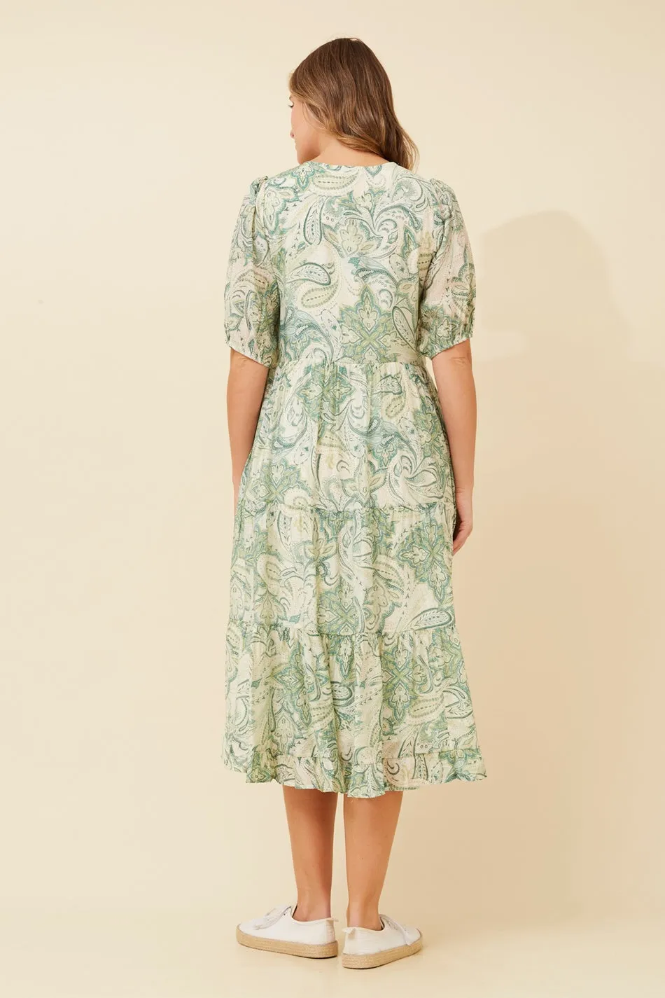 ZIAN PAISLEY PRINT DRESS