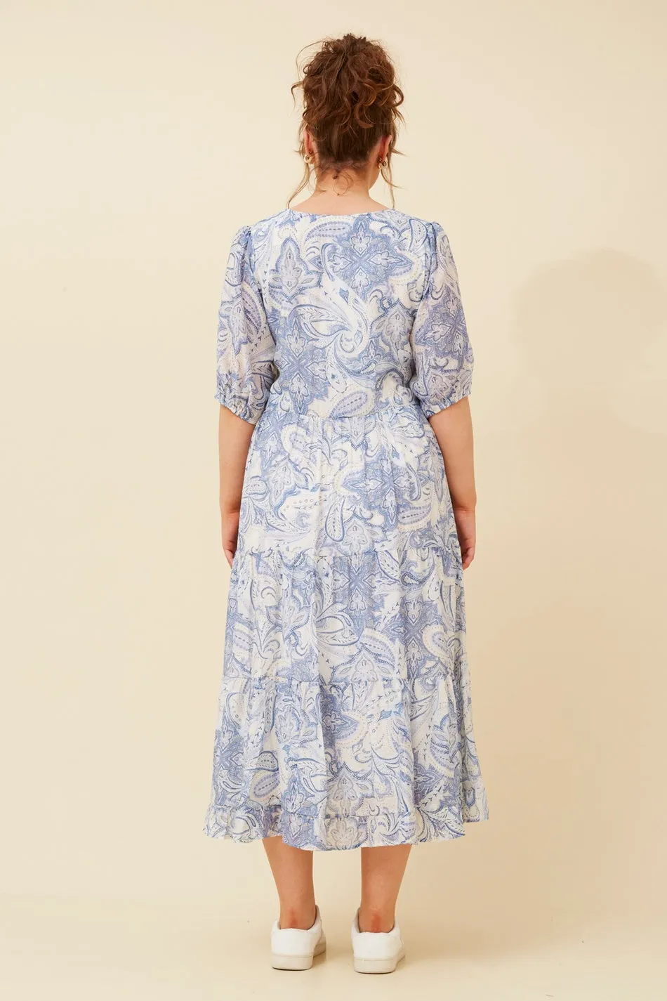 ZIAN PAISLEY PRINT DRESS